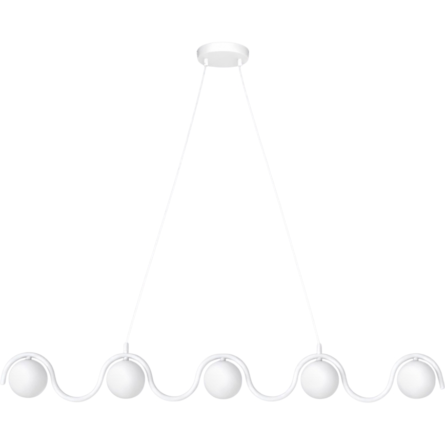 Luster na sajli SINUS 5xG9/8W/230V bijela