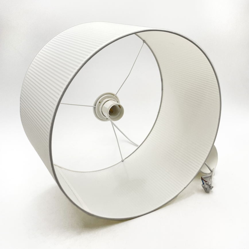 Luster na sajli SIRJA PLISADO 1xE27/15W/230V promjer 35 cm bijela