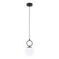 Luster na sajli SITRO 1xE14/10W/230V crna/bijela