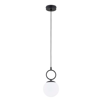 Luster na sajli SITRO 1xE14/10W/230V crna/bijela