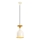 Luster na sajli SIVANI 1xE27/40W/230V bijela/bakrena