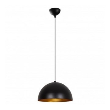 Luster na sajli SIVANI 1xE27/40W/230V Ø 30 cm crna/bakrena