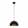 Luster na sajli SIVANI 1xE27/40W/230V Ø 30 cm crna/bakrena