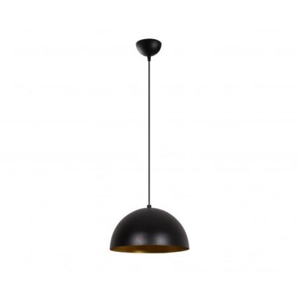 Luster na sajli SIVANI 1xE27/40W/230V Ø 30 cm crna/bakrena