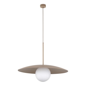 Luster na sajli SLATE 1xE27/15W/230V pr. 65 cm bež