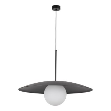 Luster na sajli SLATE 1xE27/15W/230V pr. 65 cm crna