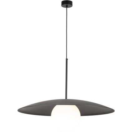 Luster na sajli SLATE 1xE27/15W/230V pr. 65 cm crna