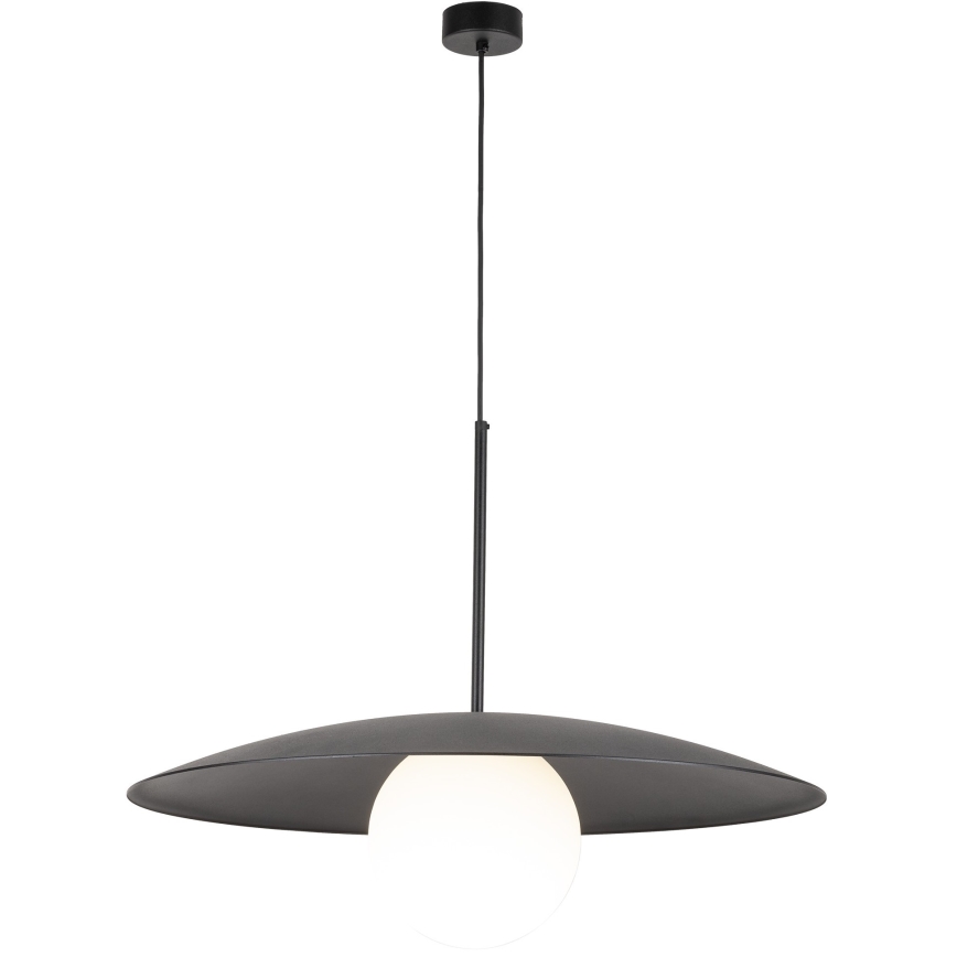 Luster na sajli SLATE 1xE27/15W/230V pr. 65 cm crna