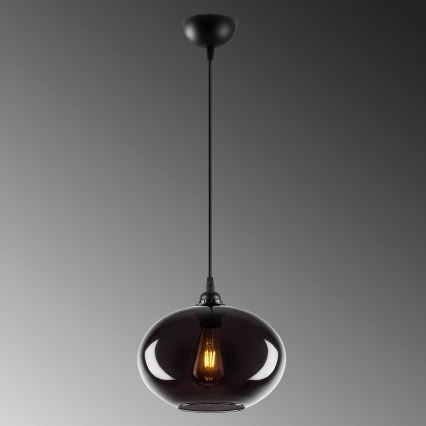 Luster na sajli SMOKED 1xE27/40W/230V