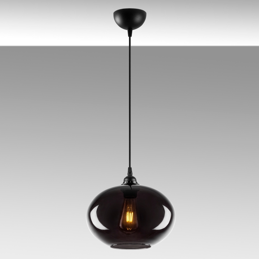 Luster na sajli SMOKED 1xE27/40W/230V