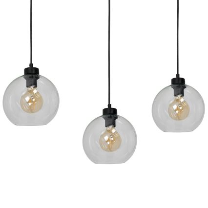 Luster na sajli SOFIA 3xE27/60W/230V prozirna
