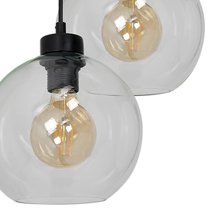 Luster na sajli SOFIA 3xE27/60W/230V prozirna