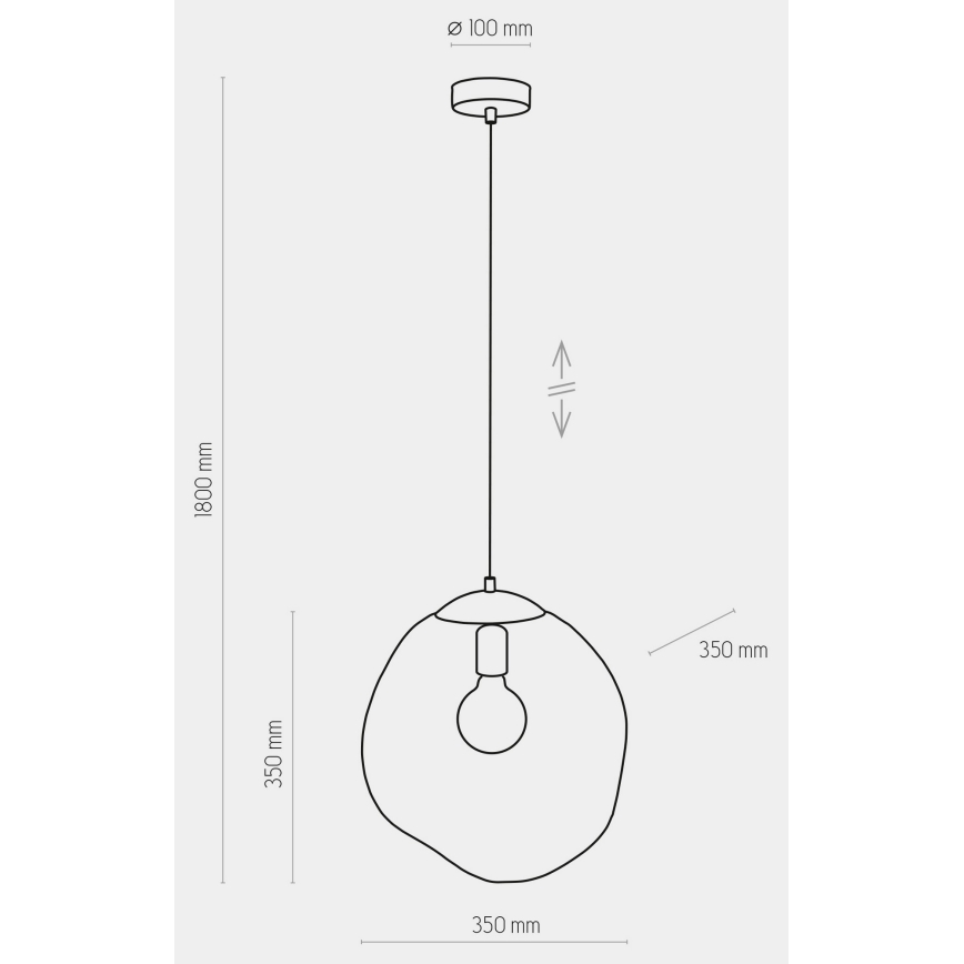 Luster na sajli SOL 1xE27/60W/230V