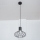 Luster na sajli SOLANO 1xE27/15W/230V crni/sjajni krom