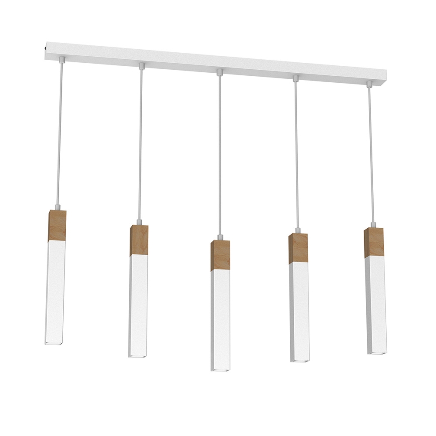 Luster na sajli SOLO 5xGU10/MR11/40W/230V bijela