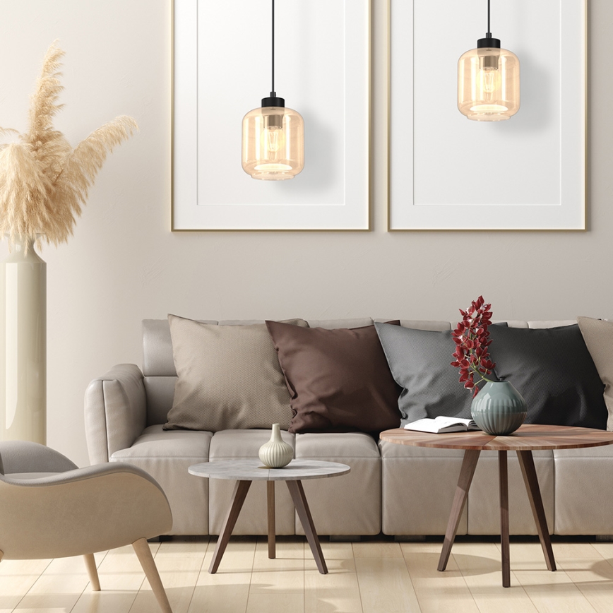 Luster na sajli SOMBRA 1xE27/60W/230V bež