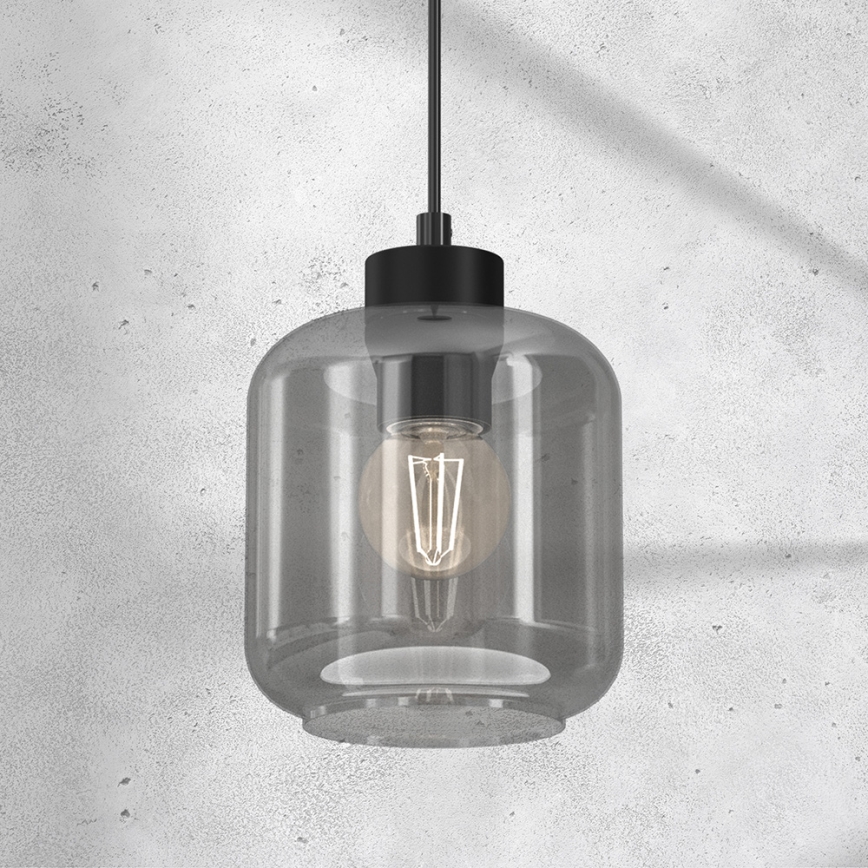 Luster na sajli SOMBRA 1xE27/60W/230V siva