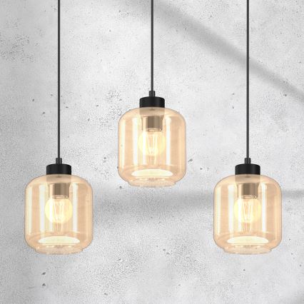 Luster na sajli SOMBRA 3xE27/60W/230V bež
