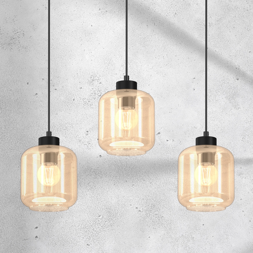 Luster na sajli SOMBRA 3xE27/60W/230V bež