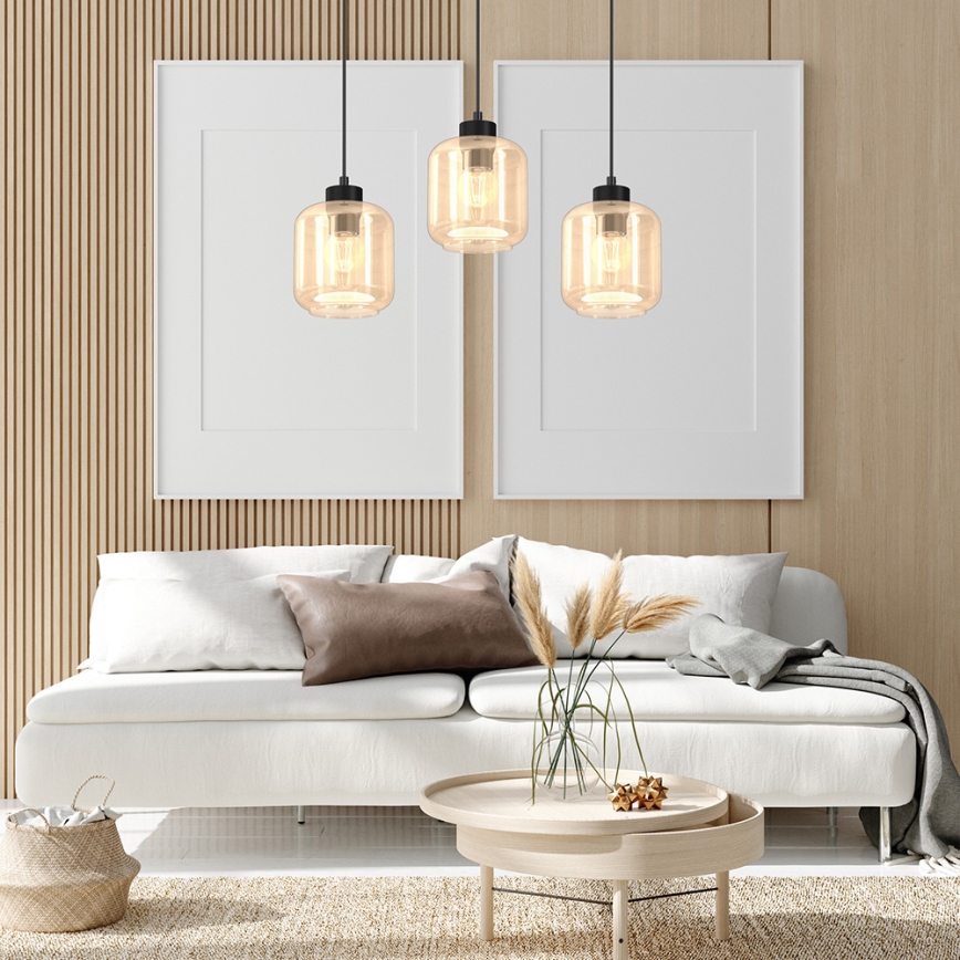 Luster na sajli SOMBRA 3xE27/60W/230V bež