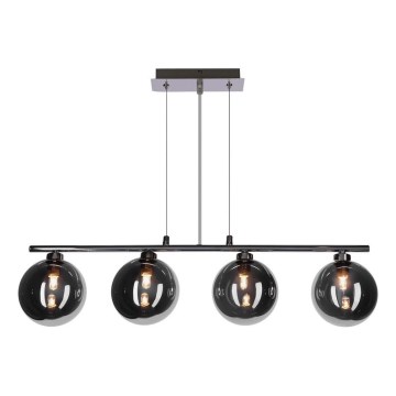 Luster na sajli SOMUL 4xG9/20W/230V dimno-crni