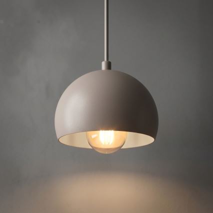 Luster na sajli SOOL 1xE27/15W/230V Ø 15 cm krem boje