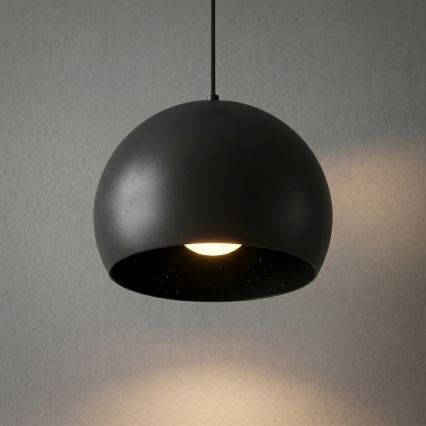 Luster na sajli SOOL 1xE27/15W/230V Ø 27 cm crni