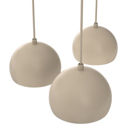 Luster na sajli SOOL 5xE27/15W/230V bež