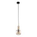 Luster na sajli SOPHIA 1xE14/10W/230V crna/dimljena bež