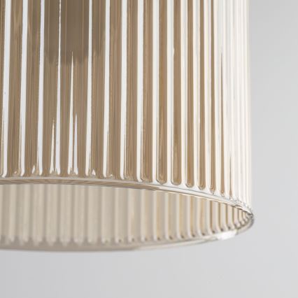 Luster na sajli SOPHIA 1xE14/10W/230V crna/dimno-bež