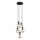 Luster na sajli SOPHIA 5xE14/10W/230V crna/zelena/dimljeno bež