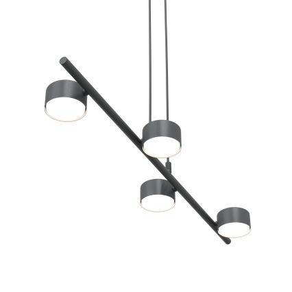 Luster na sajli SORA 4xGX53/12W/230V crna