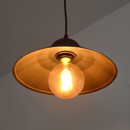 Luster na sajli SORAPIS 1xE27/15W/230V crna