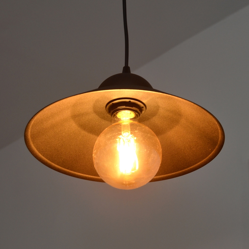 Luster na sajli SORAPIS 1xE27/15W/230V crna