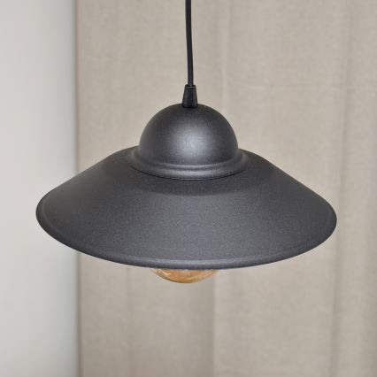 Luster na sajli SORAPIS 1xE27/15W/230V crna