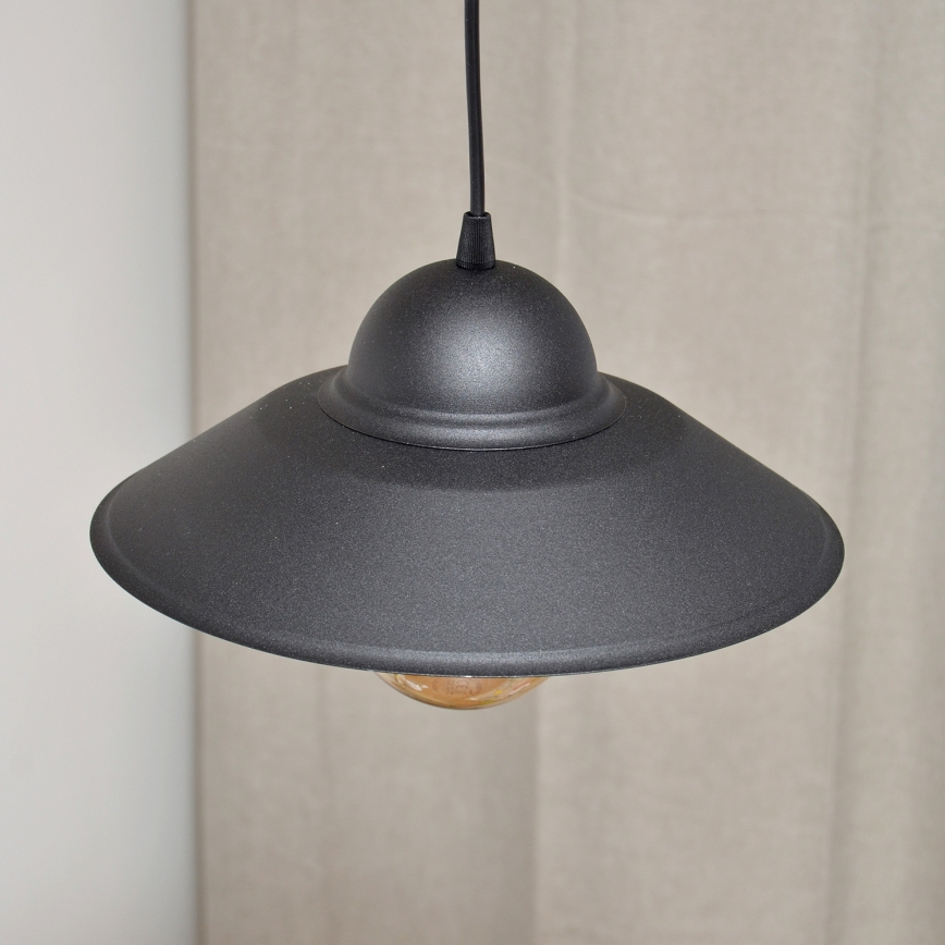 Luster na sajli SORAPIS 1xE27/15W/230V crna
