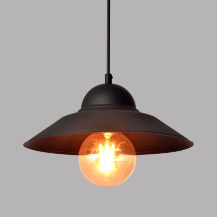 Luster na sajli SORAPIS 1xE27/15W/230V crna