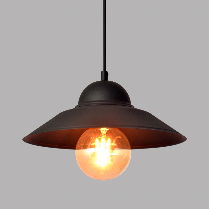 Luster na sajli SORAPIS 1xE27/15W/230V crna