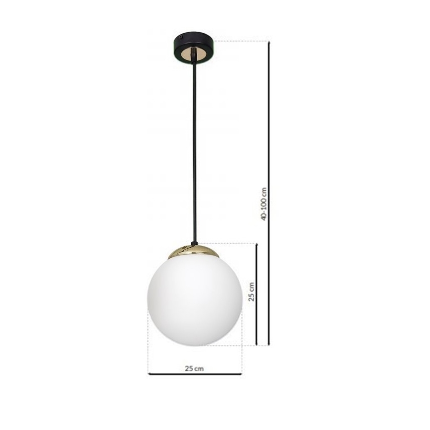 Luster na sajli SPARTA 1xE27/60W/230V