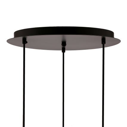 Luster na sajli SPIEGA 3xE27/60W/230V zlatna/crna