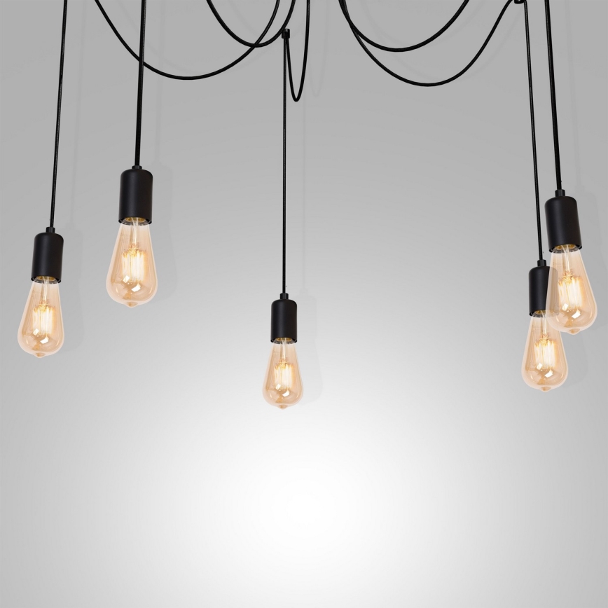 Luster na sajli SPINDEL 5xE27/60W/230V pauk
