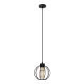 Luster na sajli STARLIGHT 1xE27/15W/230V crna/zlatna