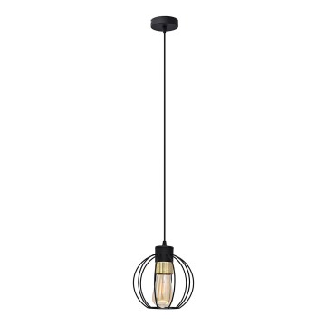 Luster na sajli STARLIGHT 1xE27/15W/230V crna/zlatna