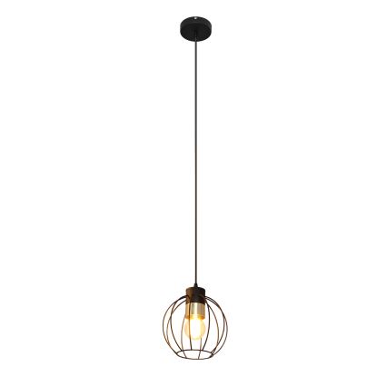 Luster na sajli STARLIGHT 1xE27/15W/230V crna/zlatna