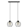 Luster na sajli STARLIGHT 2xE27/15W/230V crna/zlatna