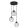 Luster na sajli STARLIGHT 3xE27/15W/230V crna/srebrna