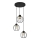 Luster na sajli STARLIGHT 3xE27/15W/230V crna/zlatna