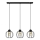 Luster na sajli STARLIGHT 3xE27/15W/230V crna/zlatna