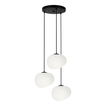 Luster na sajli STONES 3xE27/40W/230V