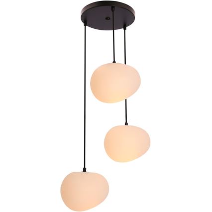 Luster na sajli STONES 3xE27/40W/230V